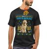 Golden Retriever Chanukah Jewish Ugly Christmas Hanukkah TShirt 100 Cotton ONeck Short Sleeve Casual Mens Tshirt Size S3XL