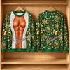2026 Winter Men and Women's Funny Christmas Ugly Couples Party Santa Body Adult Round Neck Hoodie Men Women Cosplay Sweatshirt