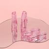 2.5Ml/3Ml Wave Lip Gloss Tube Transparent Thick Rod Large Brush Head Empty Bottle Lips Glaze Container Makeup Packaging Material