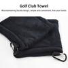 Anti-pilling Golf Club Towel Fadeless Microfiber Cleaning Kit Unique Golf Towel for Hotels