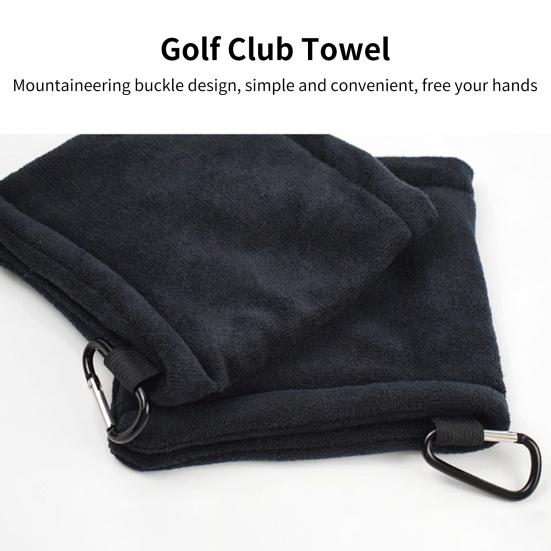 Anti-pilling Golf Club Towel Fadeless Microfiber Cleaning Kit Unique Golf Towel for Hotels