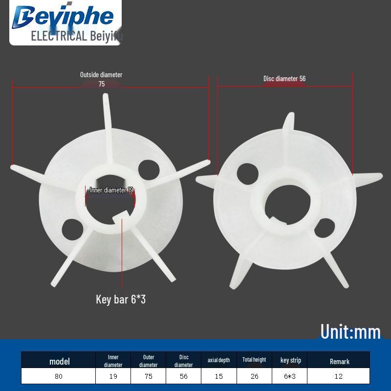 High-Temperature Resistant Y3/YX3 Plastic Cooling Fan Blade 0.55-160KW Energy Saving, New YE3.