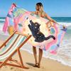 Cosmic Cat Fantasy Beach Towel A must-have beach towel for beach travel