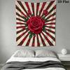 Rose Wall Tapestry Aesthetic Wall Hanging Printed Fabric Blanket Decorative Tapestries for Bedroom Living Room Home Decor
