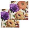 20pcs/Pac 33*33cm 2-Ply Disposable Party Napkin Floral Pattern