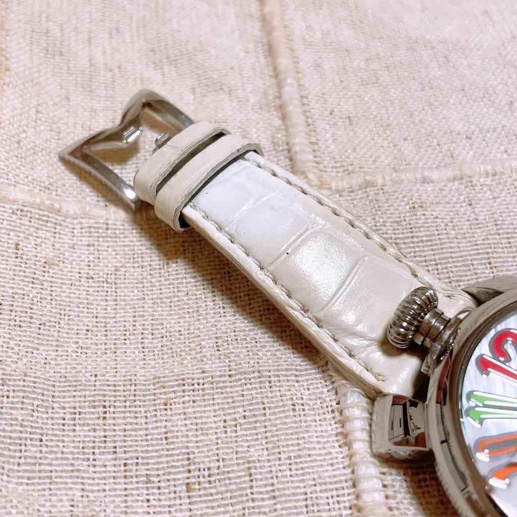 Used [Disc in good condition] GaGa MILANO Manuale Quartz Watch White