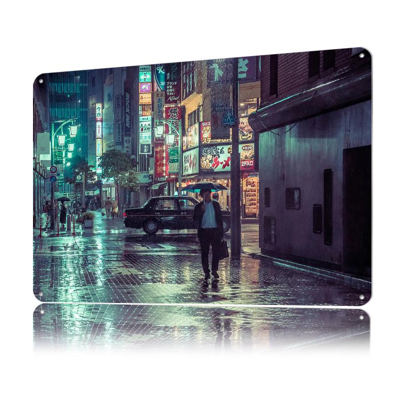 The Smiling Man Tinplate Poster Customized Wall Art Retro Vintage Metal Signs for Fans Home Decor Living Room Bar Accessories