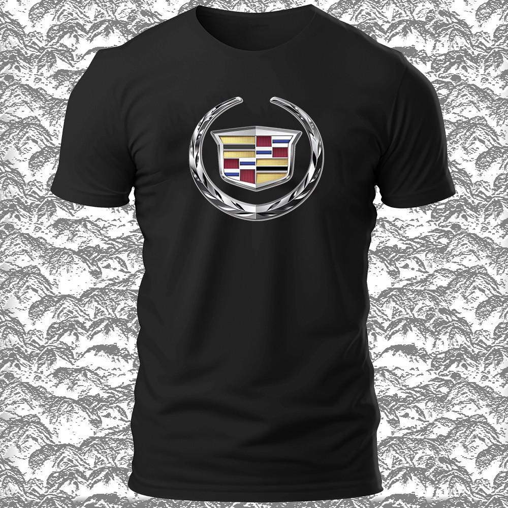 Cadillac Racing Logo Unisex Tričko Vtipné Vyrobeno v USA S -5XL Unisex Tričko