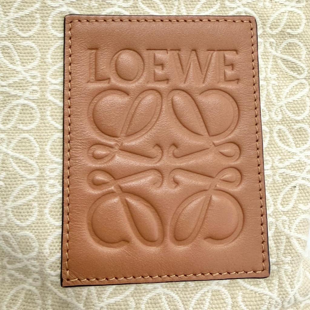 Great LOEWE Clutch Bag OBLONG POUCH Anagram Logo Leather Patch C821C63X05 Used
