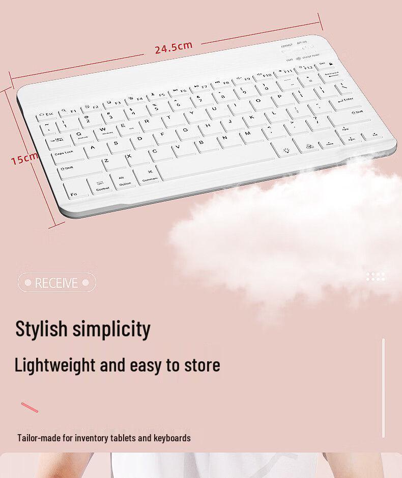 Ultradünne Bluetooth-Funk Tastatur für Laptops, Handys & Tablets