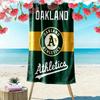 Oakland Athletics Print Beach Towel, Large Soft Quick Dry Towel for Beach Camping Swimming