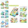 Baby Ocean Forest Flying Animal Tail Cloth Book Early Education Toy With Rustling Paper