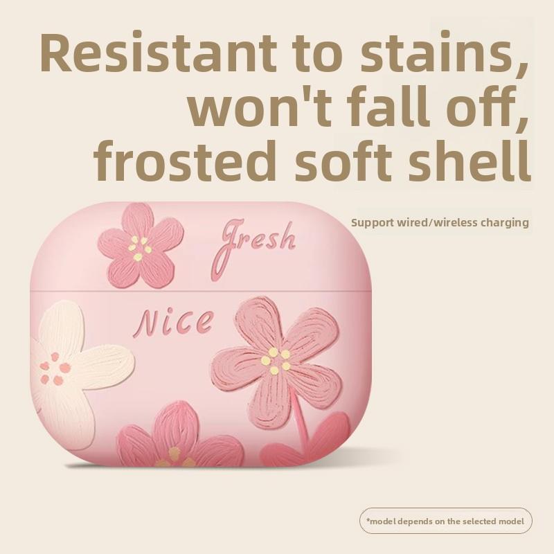 Applicable AirPods4 Protective Case Pro2 Apple 3rd Generation 4th Generation Earphone Case All-inclusive Wireless Bluetooth Earphone Case