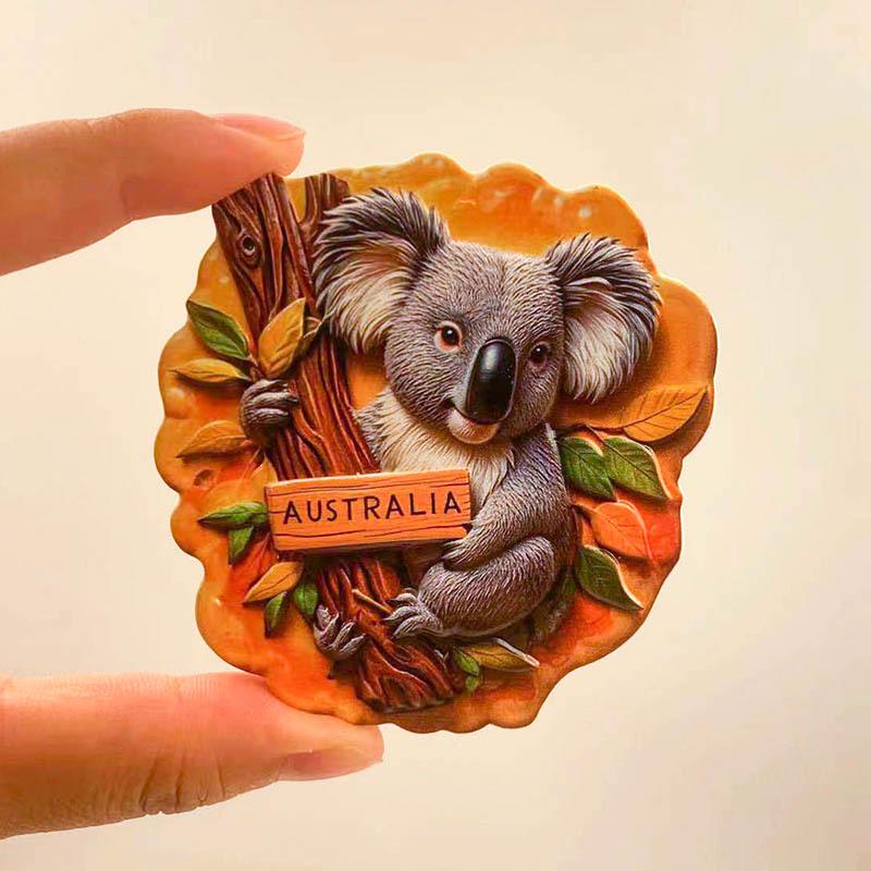 Sydney Opera House & Koala Souvenir Fridge Magnet - Australian Gift