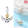 Charm Bead Charms Copper Authentic Football Coconut Tree Baseball Cap Bead Charms Compatible With Bracelets Women Jewellery Making Diy Fine Gift