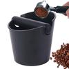 Stainless Steel Coffee Grounds Bucket Rubber Rod Anti Slip Base Coffee Grounds Storage Box Beveled Design Large Capacity