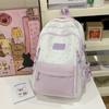 Schultasche1011 neue Schultasche Damen hochwertig Ins College-Stil Milchblau Mittelschülerinnen breiter Schultergurt Rucksack