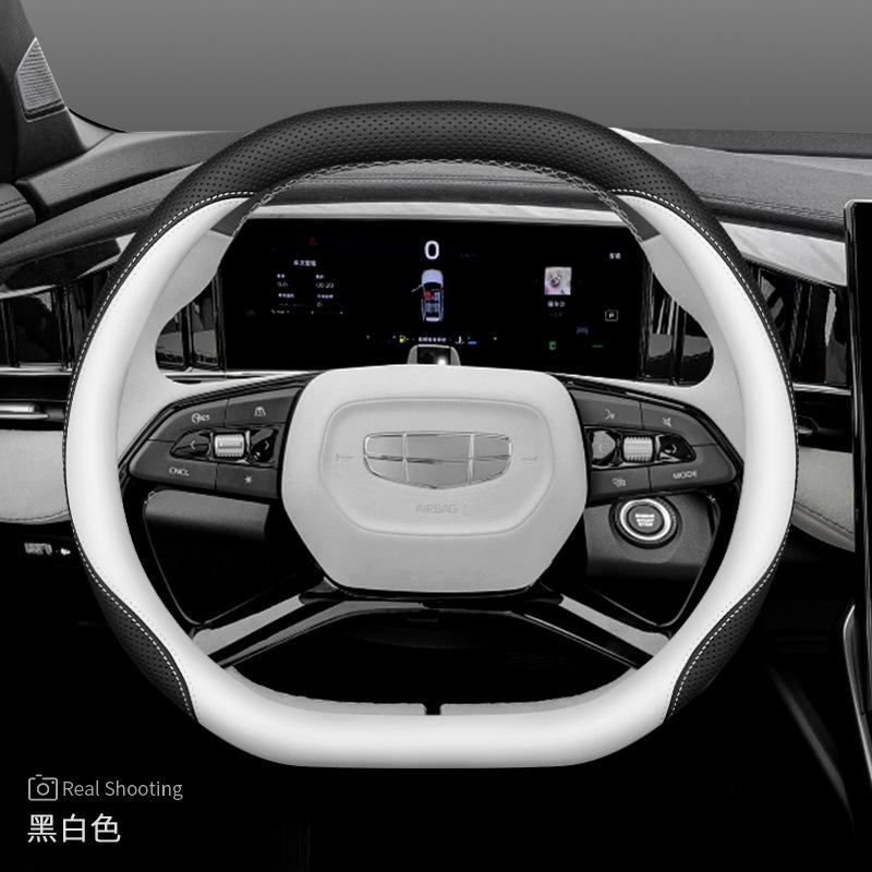 2026 For GEELY Luxury Steering Wheel Cover Nappa Leather Fit Preface Starray EX5 A7 Starshine 6 Starshine 8 M9 Car Accessories
