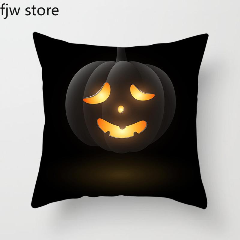 Halloween Pumpkin Ghost Face Personality Decorative Pillow Cover Home  Bedroom Sofa Cushion  Party  Holiday Gifts