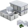 Food-Grade Silicone Ice Cube Tray with Lid: Freezer Mold & Storage Container