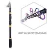 Kombinasjoner for fiskestang og snøre med lokker - karbonfiber teleskopisk fiskepose fiskeutstyrsett