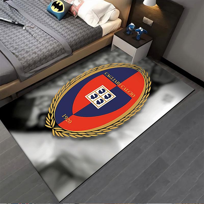 Cagliari Calcio Emblem Carpet suitable as a non-slip mat for the living room or bedroom sofa