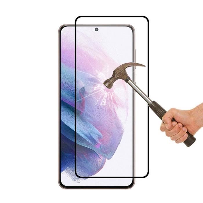 Protective Case - Toproduits® - Samsung Galaxy S21 - Tempered Glass - Flexible - Black Edges