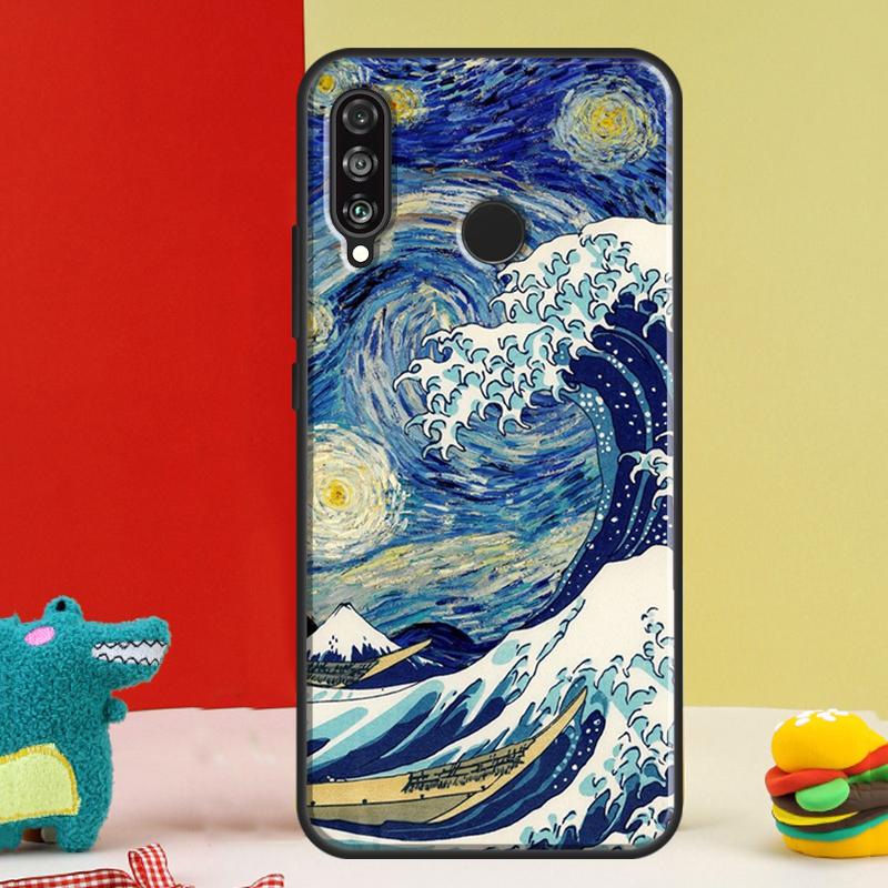 Van Gogh Starry Sky For Huawei Nova Y91 Y90 Y60 Y70 Y72 Y61 9 10 SE 12i 12s 11i 5T P60 Pro P20 P30 P40 Lite Case