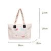 Casual Large Capacity Shoulder Bag Nylon Waterproof Shopping Bag Lightweight Handbag Women
