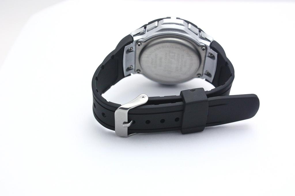 [Arias] AD06717-SOL-9 Męski Zegarek Solarny Cyfrowy Wodoodporny Wielofunkcyjny z Paskiem Uretanowym, Czarny