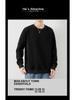 Woodpecker Men's Waffle Knit Long Sleeve T-Shirt - Round Neck, Thick Cotton, Versatile Casual Base Layer for Spring and Autumn