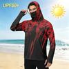 Men's Casual Outdoor Hooded Long Sleeve Sun Protection Shirt Lightweight Breathable Quick Dry Activewear Top for Sports Hiking