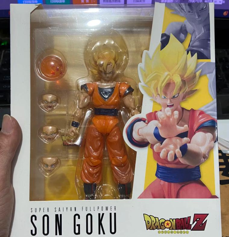 New Hot Dragon Ball Collection: Wukong Realm King Fist Vs. Rustrans Super Saiyan Handheld Ornament Collection Gift For Kids
