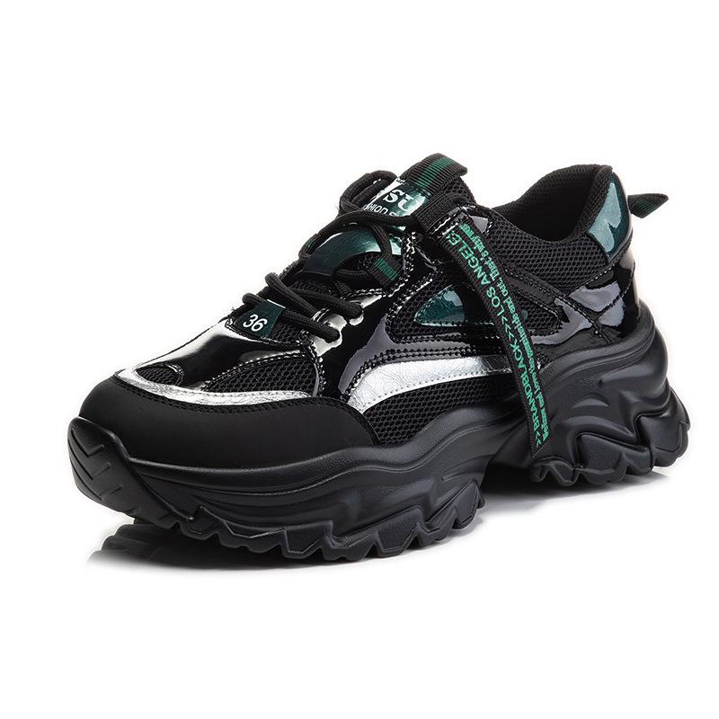 Sneakers Women's Spring 2025 New Casual Shoes Platform Heightening Versatile Women's Shoes Running Shallow Mouth Dad Shoes Women's Tide