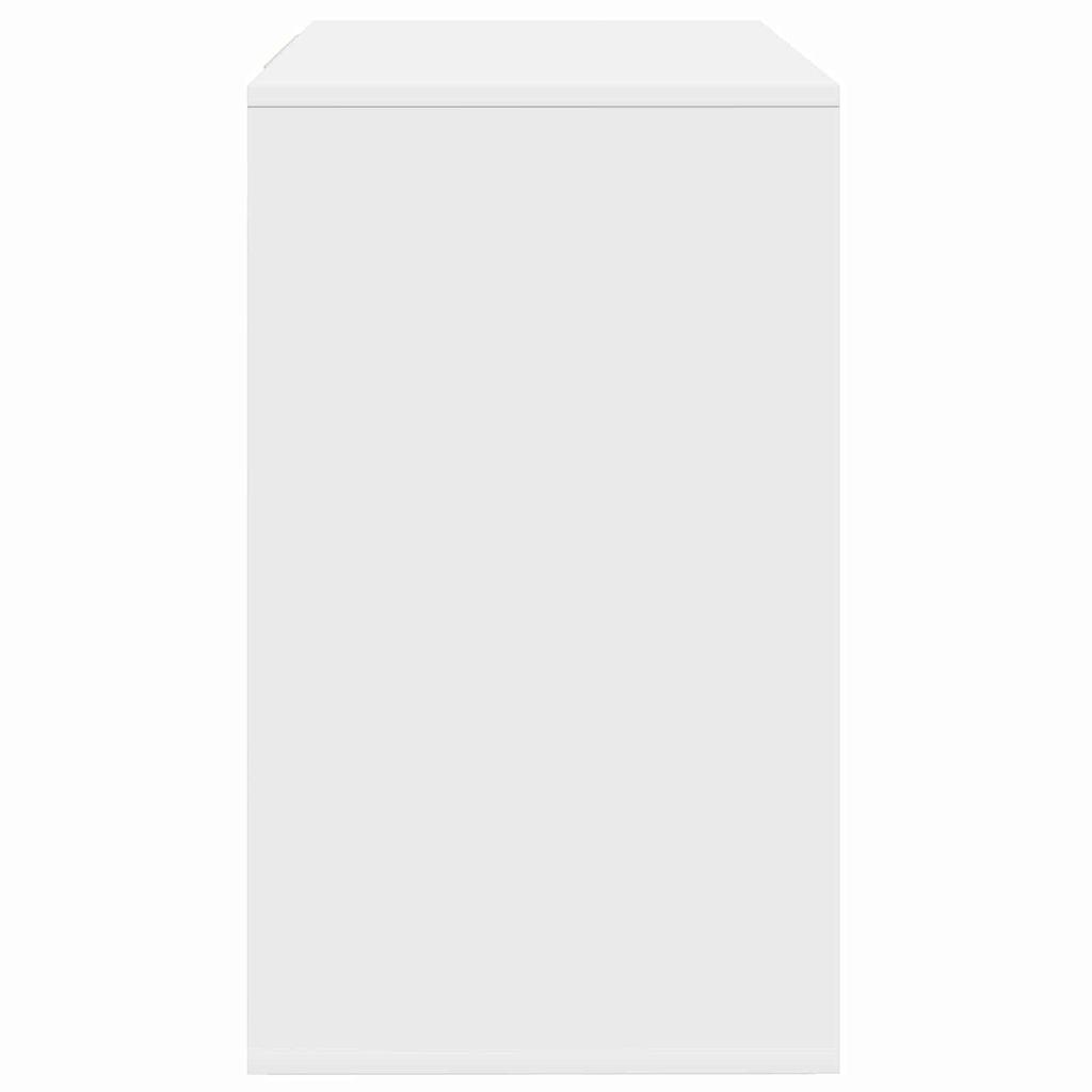 White Sideboard with Drawers 120 x 41 x 75 cm Engineered Wood