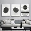 Geometric Abstract Canvas Painting Black Ink Line Wall Art Poster and Print Pictures Noridc Minimalism Living Room Home Decor