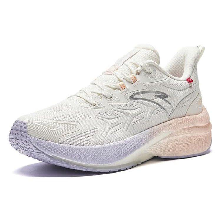 Anta Rocket 5.0 Comfortable Fabric Cushioning, Wear Resistant Low top Training Running Shoes Women's White Silver 122345523-1