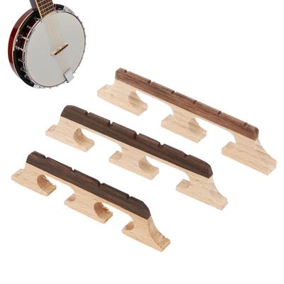 Ponte per banjo standard a 4/5/6 corde in acero e ebano