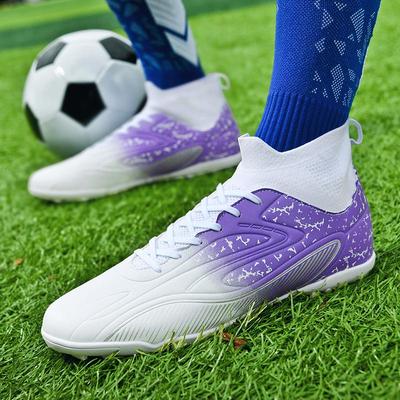 Pánské kopačky Dlouhé hroty Vysoké kotníkové Kopačky AG/TF Dětské Venkovní kopačky na trávu Kopačky Tréninkové Sportovní Kopačky