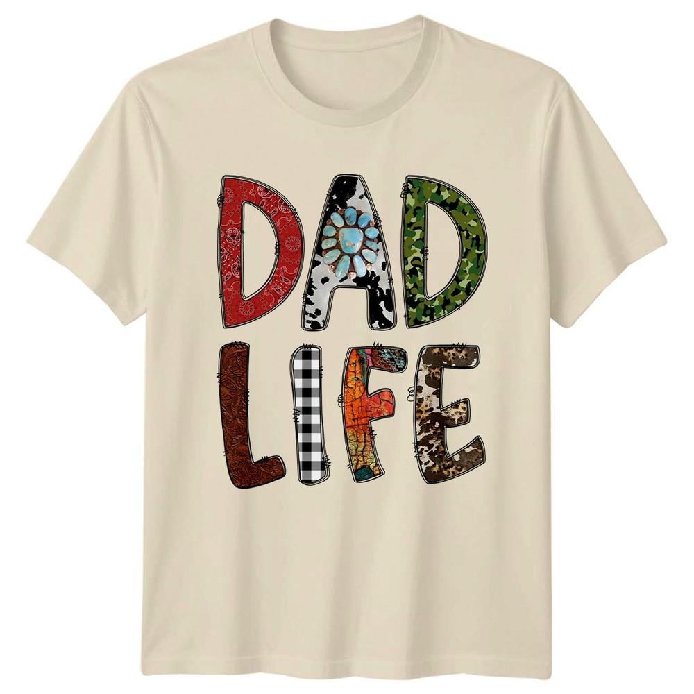 Dad Life Unisexs TShirt Rustic Cowhide Fathers Day Gift For Him