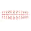 1 Set Almond Full Cover Stick on Nails Detachable Press On Nails Almond False Nails French Tip Artificial Nails for Girl
