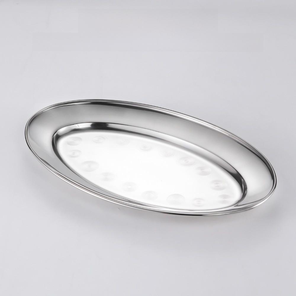 Shallow Design Dinner Plates Multi-Size Steak Dishes Practical Barbecue Trays Barbecue Use