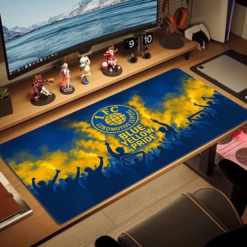 Lokomotive Leipzig Mauspads Großes Gaming Tischkissen Rutschfestes Laptop Tablet Großes Mauspads XXL Matte Mini PC Spielmatte Mit Schlosskante_xia