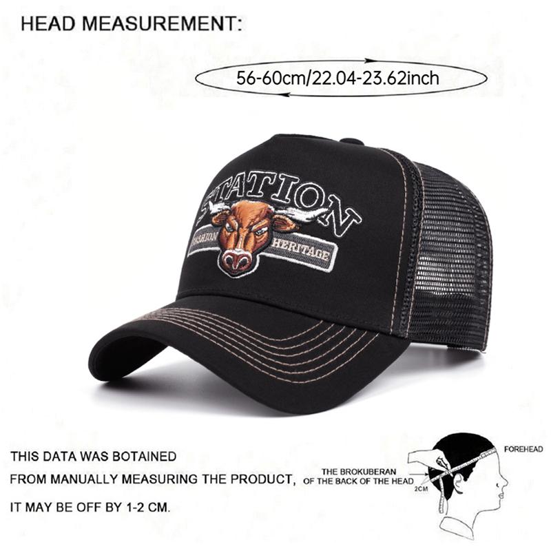 New Station Men'S Trendy Truck Hat Street Skateboarding Hat Hip Hop Hat Women'S Sunshade Baseball Hat Mesh Hat