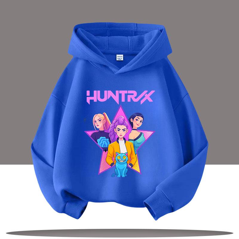 KPop Łowcy Demonów Bluza z Kapturem Moda Rumi Bluza Pulower Uroczy Długi Rękaw Jesień Chłopcy Dziewczęta Kreskówka Y2K Bluza Sportowa