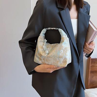 Temperament vielseitige kleine quadratische Tasche Damen beliebt retro bestickte Handtasche große Kapazität Schulter Umhängetasche
