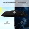AUK2  Car Automatic Folding Windproof Sunshade Umbrella For Nissan X-Trail Qashqai Sentra Serena Tiida Teana Juke Leaf Micra Almera
