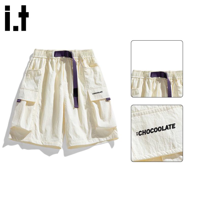 Pantaloncini Cargo Multi-tasche Stile Americano da Uomo