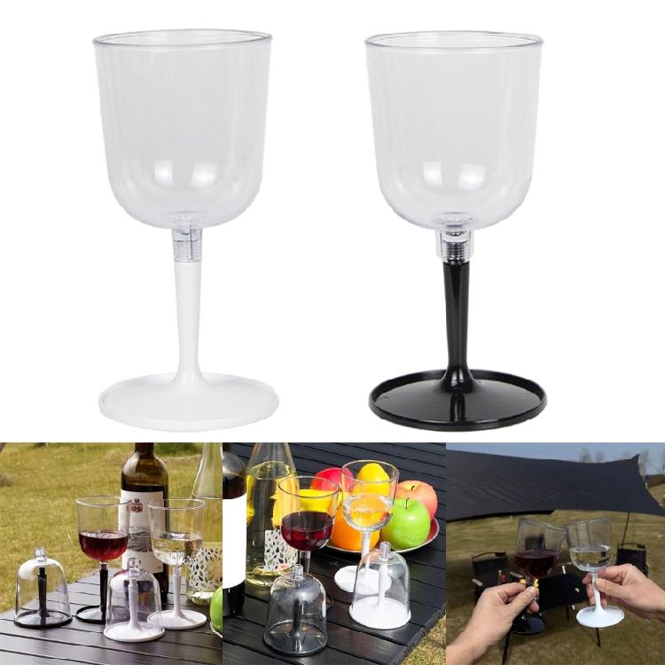 Outdoor Travel Camping Unbreakable Wine Glasses Foldable Wine Glass, Shatterproof and Clear Portable Wine Glasses