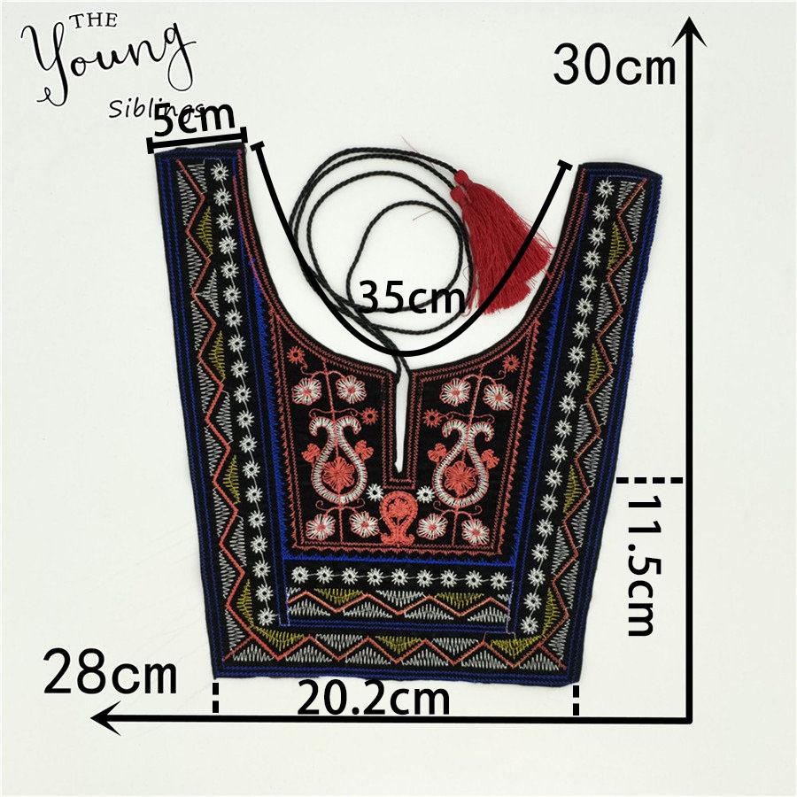 

Классический этнический стиль цветная вышивка воротник цветок DIY шитье кружево кружевная отделка одежда аксессуары для одежды Style 1380 (1 piece)